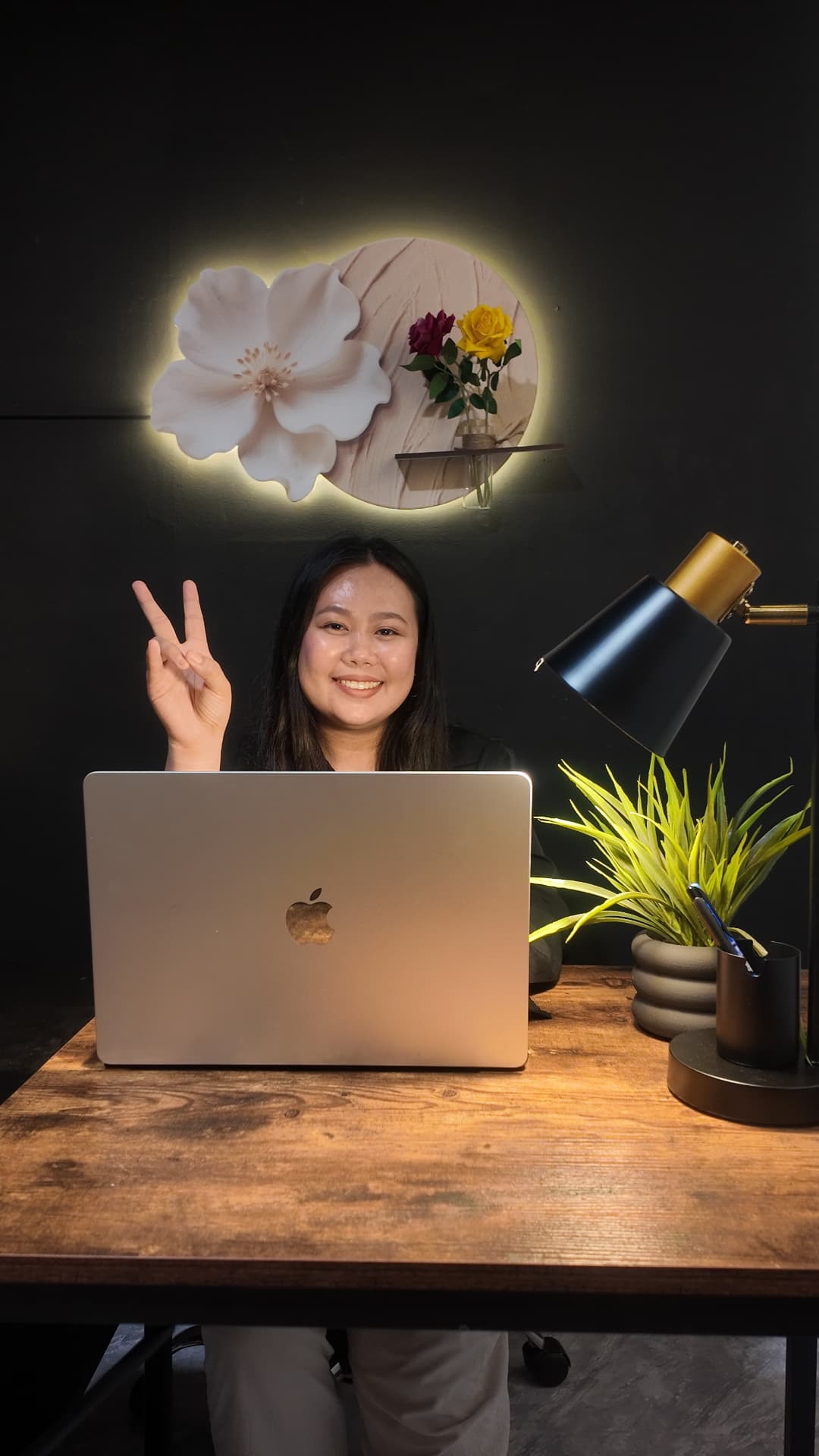 Princess Joem, founder of MuralTech Art Studio, at her Davao City studio