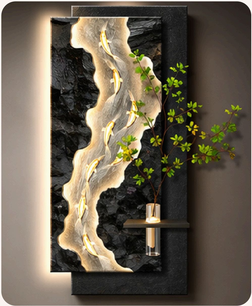 The Ignis Flow curated LED wall art