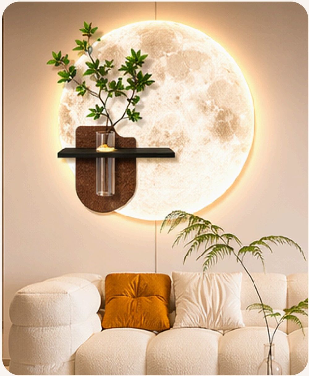The Lunar Sanctuary curated LED wall art